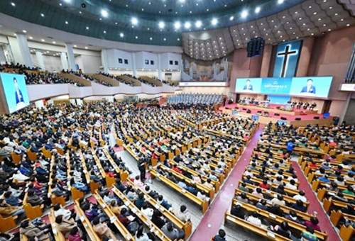 부활절 연합예배 준비기도회가 11일 여의도순복음교회에서 열렸다.                (여의도순복음교회 제공)